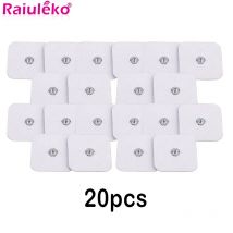 10/20PCS Zehn Weiß Elektroden Pads Gel für Akupunktur Frequenz Digitale Pulse Therapie Maschine Massage Abnehmen Massage Patch