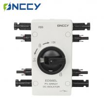 ONCCY Photovoltaik-Solar-DC-Trennschalter, PV-Solarschalter für den Außenbereich, 1600 V, 1000 V DC, 40 A, drehbarer Griff, IP66, wasserdicht, mit Schloss