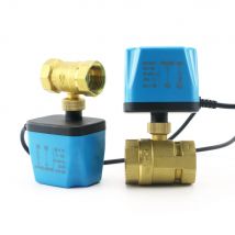 1/2" 3/4" 1" 2" Normally Closed Motorized Ball Valve 220V 12V 24V 2-Wire Brass Electric Solenoid Valve DN15 DN20 DN25 DN32