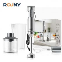 Potente frullatore ad immersione manuale, robot da cucina in acciaio inossidabile 4 in 1, vaso di miscelazione da 700 ml, processore da 500 ml, frusta, MAX 1200 W