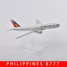 JASON TUTU 16cm Philippines Boeing 777 Aircraft Model Planel Airplane Diecast Metal 1/400 Scale Planes