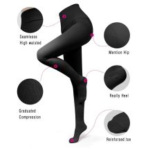 Collant a compressione medica Calze di supporto da 20-30 MmHg per vene varicose Leggings a compressione lunghezza coscia taglie forti