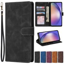 Wallet With Card Slot Holder Magnetic Flip Leather Case For Samsung Galaxy A05s A06 A12 A13 A14 A15 A16 A26 A35 A36 A54 A55 A56