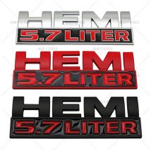 Metal Hemi 5.7 Liter Logo Odznaka Emblemat Tylny bagażnik Naklejki samochodowe dla Dodge Charger