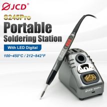 JCD S245Pro Stazione di Saldatura del Ferro 110W Ad Alta Potenza Automatico Del Sonno LED Display Digitale Ferro In Lega di Alluminio Strumenti di Riparazione di Saldatura