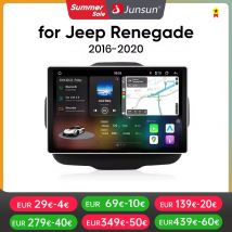 Junsun V3 Plus 2K inalámbrico CarPlay Android Auto sistemas inteligentes para Jeep Renegade