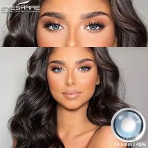 Eye share natürliche Farbe Kontaktlinsen 1 Paar neue farbige Kontaktlinsen für Augen braun Eyecontacts Linse Beauty Make-up jährlich