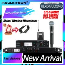 Paulkitson True Diversity ULXD4/ULXD4D BETA58A Kragenmikrofon Professionelles Drahtloses Mikrofonsystem für Bühnenauftritte und Partys