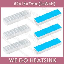 WE DO HEATSINK 52x14x7mm Without or With Thermal Pad Aluminum Silver Heatsink Cooler Raidator Cooling For DIP Chipset