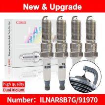 Per NGK Dual Iridium candele ILNAR8B7G 91970 per MG GS HS ZS MG5 MG6 GT RX5 CHEVROLET CRUZE MALIBU FORD C-MAX FIESTA FOCUS