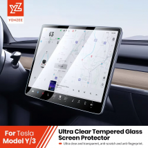 YZ Displayschutzfolie aus gehärtetem Glas für Tesla Model 3 Y X 2023 2022 2021, Center Control-Zubehör, Tesla HD-Folienschutz