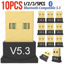 1-10 stücke USB Bluetooth 5,3 Adapter USB Audio Receiver Sender BT 5,1 Dongle Adaptador für PC Laptop Drahtlose lautsprecher Adapter