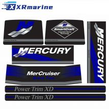 W/Blue Rams Aufkleber-Set, Aufkleber 39223 für Mercury Mercruiser Blue Bravo, zwei Originalfarben 37-13722A90, 13722A90