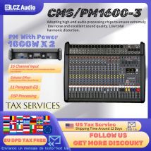 Dynocord Powermate 1600-3 Mixer OLED-Bildschirm 16-Kanal-Mixer-Leistungsverstärker 1200 Watt X2 Mischpult
