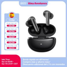 QCY MeloBuds N70 ANC Auriculares inalámbricos Bluetooth 6.0 con cancelación de ruido adaptativa, audio LDAC de alta resolución, 6 micrófonos, 50 horas de reproducción, carga inalámbrica, detección