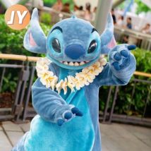 Hochwertiges blaues Lilo & Stitch-Cartoon-Figur-Maskottchenkostüm, Disney-Werbung, Kostüm, Tier, Mickey Mouse, Cosplay