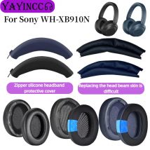 YAYINCC Per SONY WH-XB910N cuffie wireless Sostituzione cuscinetti auricolari in gel di ghiaccio paraorecchie cuscino auricolare fascia in pelle