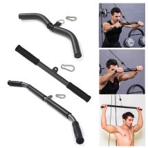 Fitness Lat Pull Down Bar Press Down Bar Bicipiti Maniglia per allenamento per la forza della schiena per attacco per macchina per cavi Accessori da palestra