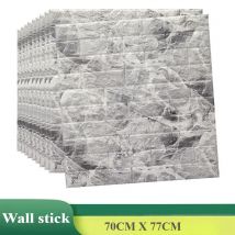 1/5/10 stücke 3D Wand Panel Selbstklebende Schaum Kunststoff Wand Aufkleber Peel Wohnzimmer Schlafzimmer Marmor Aufkleber TV Wand Papier Wohnkultur