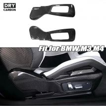 Pannello laterale sedile in fibra di carbonio a secco per BMW G80 M3 G82 G83 M4 2021+ Kit corpo rivestimento laterale sedile secchiello sportivo Pannello rivestimento interno
