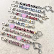 10 teile/los 8mm 10mm Kristall Stecker Charms Für Armband Machen Frauen Schmuck DIY Zubehör Schlüsselbund Telefon Streifen Frauen geschenk