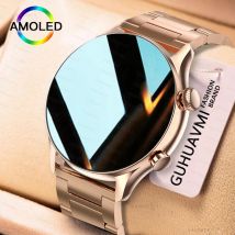 2025 Nowy Smartwatch Kobiety Ekran AMOLED HD Zawsze na wyświetlaczu Bluetooth Połączenie IP68 Wodoodporny GPS Inteligentny męski zegarek dla Android ios