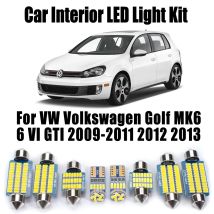 14Pcs Canbus LED Interior Reading Bulb Map Trunk Light Kit For VW Volkswagen Golf MK6 6 GTI 2009- 2011 2012 2013 Car Accessories