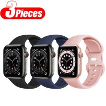 Silikonarmband für Apple Watch Band 44 mm 40 45 41 42 46 38 49 mm Weiches Sportarmband iWatch Serie 10 9 8 7 se 6 5 4 3 Ultra 2
