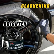 Glänzendes Wachs für Autoreifen – Reifenpolierwachs, UV-Schutz und wasserdichte Beschichtung, stellt schwarzes Finish wieder her und verhindert Risse