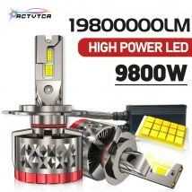 ACTVTCA 9800W 19800000LM H7 H4 H11 LED Headlight High Power Canbus 9005 HB3 9006 HB4 9012 Turbo Lamp 6000K Car Light 12V 24V