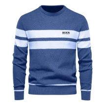 Neue Herbst Pullover männer Pullover Oansatz Patchwork Langarm Warme Dünne Pullover Männer Casual Mode Pullover Männer Kleidung
