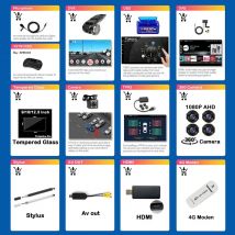 RSNAVI For Android Screen Navigation Car Multimedia Player Accessories Optional DVR OBD HDMI AV OUT DAB TPMS Stylus 4G Moden 360