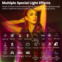 AMBITFUL A2PRO RGB LED Video Stick Light a colori 2500K-8500K Temperatura colore Batteria al litio incorporata Controllo APP