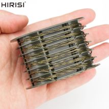 Hirisi Lenza da pesca alla carpa Nucleo di piombo intrecciato Linea leader per carpa Leadcore Storage per carpa Rig Chod Helicopter Rig Tackle W301