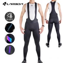 LAMEDA Radfahren Trägerhose Frühling Schnell trocknend Herren Fahrradhose Lange gepolsterte Fahrrad Radfahren Strumpfhosen Leggings Outdoor MTB Reithose