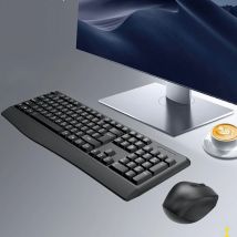 Set tastiera e mouse wireless TF100 Computer da gioco Accessori per ufficio Laptop Tastiera 2.4G Mouse wireless USB Roller Laser