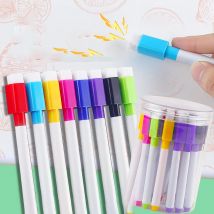 8-Farben-Magnetset, Whiteboard-Stifte, Rundspitze, kleine Größe, kein magnetisches Whiteboard, trocken abwischbare Marker, Kinder-Graffiti-Zeichenstift