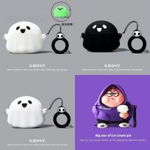 Für Anker Sound core Freiheit 4 nc Ohrhörer Fall Cartoon Geist niedlich Sound core Freiheit 4 nc Silikon Softcase Schutzhülle