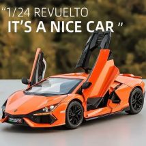 Simualtion lamborghini revuelto supercar ally auto modell mit sound licht sammlung miniatur voiture boy geschenk geburtstag