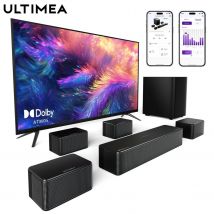 ULTIMEA Poseidon D80 7.1 Surround Soundbar z Dolby Atmos, bezprzewodowy subwoofer i 4 głośniki, system kina domowego z kontrolą APP