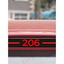 Car-styling Carbon Fiber Brake Sticker Rear Brake Lights Stickers For Peugeot 206 Peugeot 307 Vinyl Sticker Car Styling