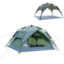 Desert Fox Tenda da campeggio per famiglie tende automatiche per esterni per 3 persone Set istantaneo Pop-up 2/3 modi usa tenda per viaggi in spiaggia
