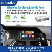 AUTOABC Wireless CarPlay Android Auto für Mercedes Benz A B C E Klasse NTG4.5/4.7 GLA CLA GLK SLK CLS W204 W176 W246 X204 C117