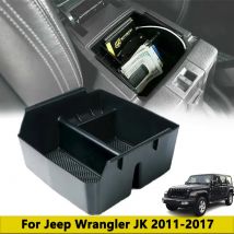 Armrest Storage Box Center Console Organizer Insert Tray for Jeep Wrangler JK 2011-2017 Car Interior Accessories Black