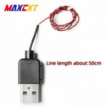 0,8 mm Pin DIY 5 V Lichter 50 cm USB-Stromkabel kompatibel mit Lego USB-Netzkabel DIY dekorative Lampe USB-Draht Spielzeugzubehör