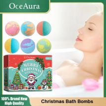 Bombe da bagno Aromaterapia Rilassamento del corpo Sollievo dallo stress Esfoliante delicato Idratare la pelle tenera Palline da bagno con bolle Regalo di Natale