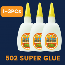 1–3 Stück BIGLU 502 Superkleber, sofort trocknender Cyanacrylat-Klebstoff, Leder, Gummi, Holz, Metall, starke Bindung, flüssiges Kleber-Werkzeug