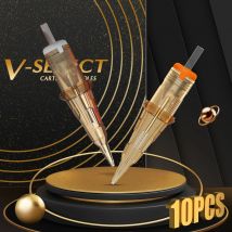 10 stücke EZ V Wählen Patrone Tattoo Nadeln Permanent Make-Up RL RS RM M1 Microblading für Patrone Tattoo Maschine Stift