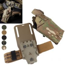 Kabura taktyczna do Glock 17 Gen4 G19 z latarką X300 X300U System szybkiego blokowania strzelanie polowanie kabury na pistolet