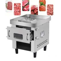Affettatrice per carne da 120 kg / h ad alta efficienza Affettatrice elettrica commerciale per carne di manzo fresca di maiale